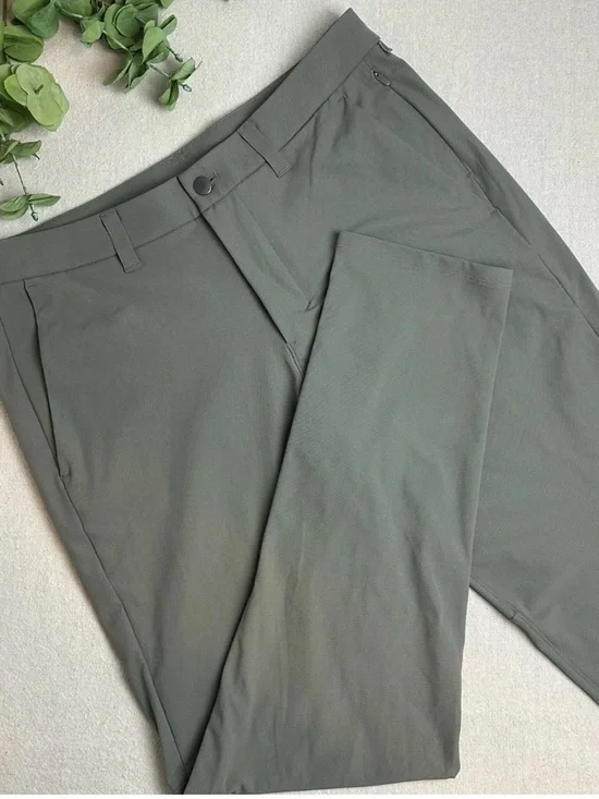 Lululemon Men's Size 34x31 Commission Pant Slim Gray Warpstreme M5975S - Picture 16 of 16